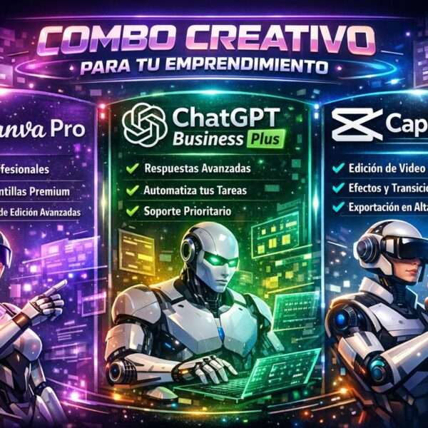 COMO DISEÑADOR CANVA PRO + CHATGPT PLUS + CAPCUT PRO